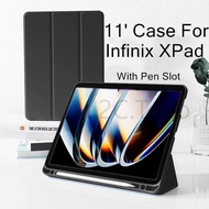 Case Infinix XPad 11 inch With Pen Slot Magnetic Protective Case Infinix XPad Cover With Transparent