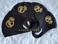 ayeen-6 pcs masker scuba khusus logo bola REAL MADRID