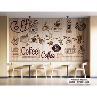 Wallpaper Dinding- Wallpaper Dinding Motif Coffee- Wallpaper Dinding