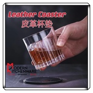 (MKitchenware)Leather Coaster Wood Coaster Coffee Cup Coaster Beer Coaster Tumbler Coaster Glass Coa