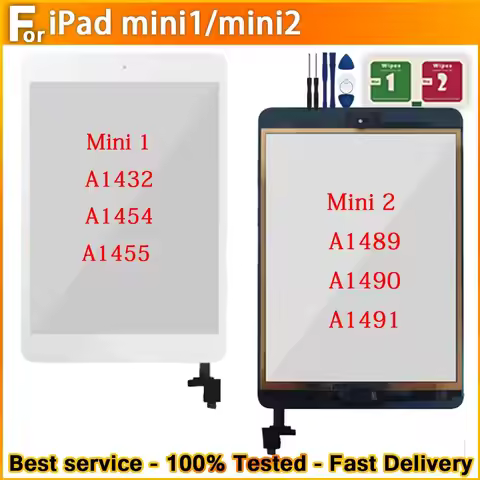NEW Touch For iPad mini 1 A1432 A1454 A1455 /mini 2 A1489/A1490/A1491 touch screen digitizer replace
