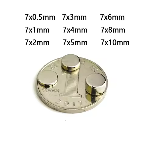 Round Micro Magnets 7x1 7x2 7x3 7x4 7x5 7x6 7x8 7x10 mm refrigerator magnet 7*1 7*2 7*3 7*4 7*5 7*6 