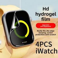 4pcs Watch Screen Protector Hydrogel Film, Compatible With Apple Watch 49mm/44mm/40mm, 45mm/41mm Ful