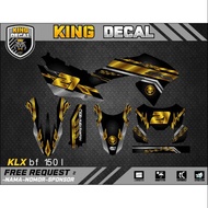 Decal KLX BF KLX OLD KLX S DECAL KX CUSTOME DECAL KLX BF 150L 30