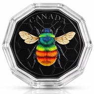 Black Honey Bee Collection, 1 AVDP Oz (28,35) grams Bumble Bee .999 Copper Round in Capsule, rare Co