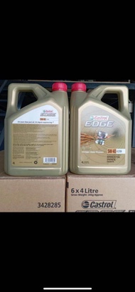 (NEW PACKING) CASTROL EDGE 5W40 SN A3/B4 Fully Synthetic Engine Oil (4L) 5W-40 5W 40