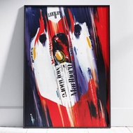 Ayrton Senna Poster Formula 1 Wall Art Ayrton Senna Sim Racing Decor F1 Poster Ayrton Senna Fan Deco