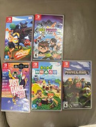 Nintendo Switch 遊戲 Ring Fit Adventure, Minecraft 等