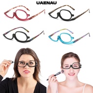 UAENAU Rotating Makeup Reading Glasses, Eyewear Vision Care Folding Eyeglasses, Fashion Colourful Fr