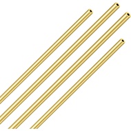 Aopin Brass Round Tube Copper Tubing Pipe ID 1.5mm / 3/50" x OD 3.5mm / 7/50" Hollow Copper Tubing S