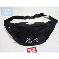 Haikyuu fly high karasuno Sling bag / anime waistbag / hinata premium waist bag