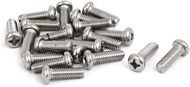 uxcell M6 x 18mm 304 Stainless Steel Phillips Round Head Machine Screws Bolt 20pcs