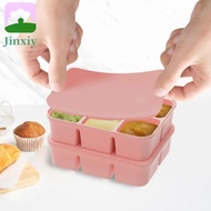 JINXIY Ice Cube Mold, 4/6/12 Grid Silicone Ice Cube Maker, Multifunctional Squared Shape Easy Demold