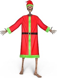 Mumucove 3 Pcs 12 ft Skeleton Clothes Accessories Skeleton Monster Suit Outfit 12 ft Christmas Skele