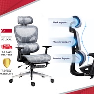 【LOCAL】 Ergonomic Office Chair with Lumbar Support, Mesh Desk Chair with 4D Adjustable Arms Headrest, High Back Computer Chair for Home