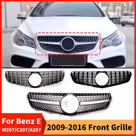 Front Radiator Grid Bumper Grille Grill For Mercedes Benz W207 C207 A207 E Coupe 2009-2016 such as E
