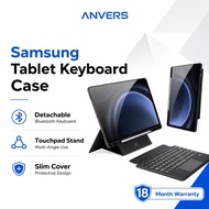 Anvers Detachable Magnetic Keyboard Case for Samsung Tab S11/S10/S9/S8 Ultra/S10/S9 FE Plus/A9 Plus