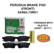 04465-73R01 Perodua Front Brake Pad Perodua Myvi Old D73 2005'' - 2011''