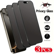 3Pcs Privacy Glass For iPhone 17 Air 16 Pro Max 16E 15 14 Plus 13 12 Mini 11 XR Tempered Glass Scree