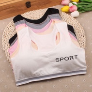 Anywear Young Adult Breathable Wireless Teenagers Slim Fit Sports Bra Racerback Removable Pad Fitnes