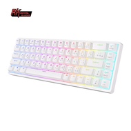 [Fpym] RK ROYAL KLUDGE RKG68 2.4G ไร้สายบลูทูธ65% คีย์บอร์ดแบบกลไกไฟ RGB Backlit 68คีย์คีย์บอร์ดเล่น