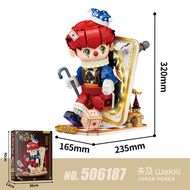 Wekki 506187 Large Joker Clown Tarot Card Aristrocat Puppet Poker Kingdom Series Building Block Bric