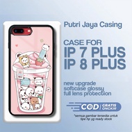 HP Ip 7 plus Case Latest ip 8 plus/ - Xiaomi Ip 7 plus ip 8 plus/ - Cute Boba Motif - Premium Glossy