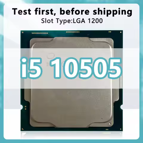 Core i5-10505 CPU 14nm 6 Cores 12 Threads 3.2GHz 12MB 65W 10thGeneration Processor Socket LGA1200 fo