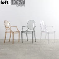 Loft Home Contemporary Plastic Dining Chair GHOST LOU