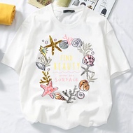 Korean style XS-3XL find beauty seashells t-shirt woman T shirt Women's Clothing T-shirt women Wanit