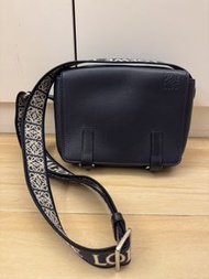 Loewe Military Messenger Bag Navy