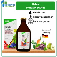 Salus Floradix Formula 500ml [Exp: 02/2028] Rich in Ion, B1, B2, B6, B12 & Vit C