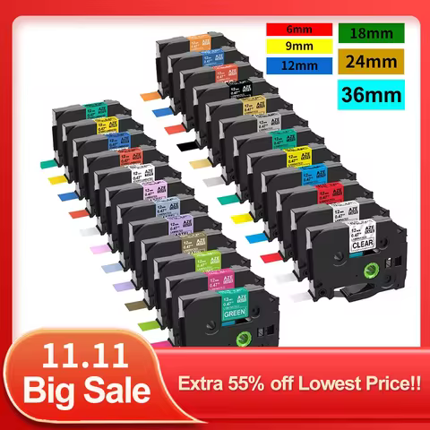 12mm TZe Label TZ 231 TZ Laminated Tape 231 TZ 231 131 MQE31 MQF31 Pattern Compatible for Brother P-