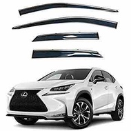 Toyota Lexus NX200T/ NX300H 2015-2019 Injection Door Visor With Stainless Steel Lining
