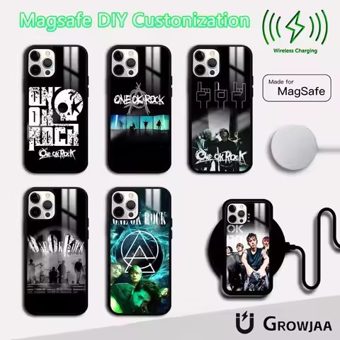 O-ONE O-OK Band ROCK Phone Case For iPhone 16 15 14 13 12 11 Pro Max Plus Mini Magsafe Mirror Wirele