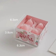 [SG stocks] Strawberry shaped Candles gift set/gift box Fragrance soy wax scented candles Christmas gift