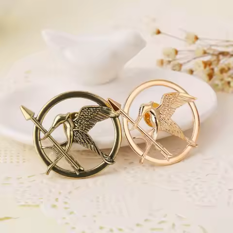 Fashion Trendy Jewelry The Hunger Games 2019 Popular Vintage Style Birds Brooches