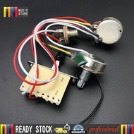 Electric guitar circuit assembly 3-way 5-way toggle switch guitar circuit A500k B500K potentiometer