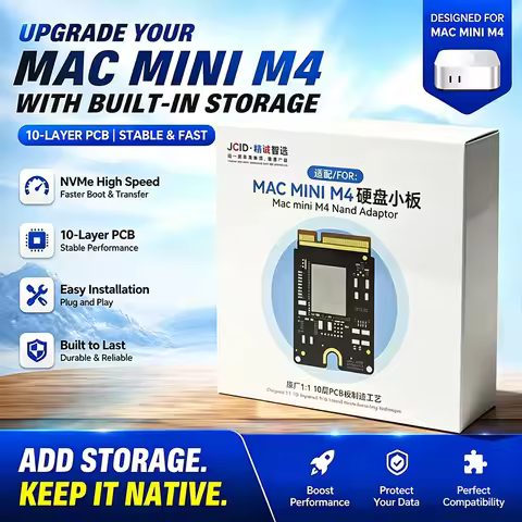 JCID M4 Mac Mini SSD 2TB 1TB 512G Internal Solid State Hard Disk M4 SSD Drive 10-layered PCB board F