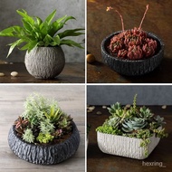 FlowerpotFlower Flower Indoor Succulent Plant Bamboo Orchid Hanging Orchid Green Radish Pot Cement Flower Pot Hydroponic