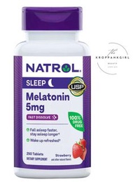 Natrol Melatonin GUMMY納妥 褪黑素睡眠軟糖草莓5mg 180粒