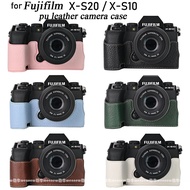 XS20 PU Leather Casing for Fujifilm XS20 XS10 Camera Case Half Body Cover Fujifilm X-S20 X-S10 Bag
