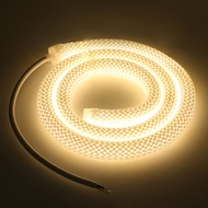 360 Round LED Neon Strip Light Flexible Mesh Nylon Rope Lamp 12v 24V 240LED/m 2835 Waterproof 1m 2m 