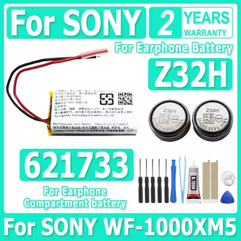 3.7V 300mAh 621733 Z32H Battery For SONY WF-SB700N linkbuds WFL900 WF-L900 Charging BOX Case
