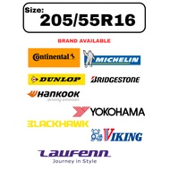205/55R16 Continental Michelin Laufenn Blackhawk Bridgestone Yokohama Dunlop Viking Hankook