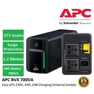 APC Easy UPS BVX 700VA, 230V, AVR, USB Charging,Universal Sockets - APC BVX 700VA UPS - APC BVX700LU