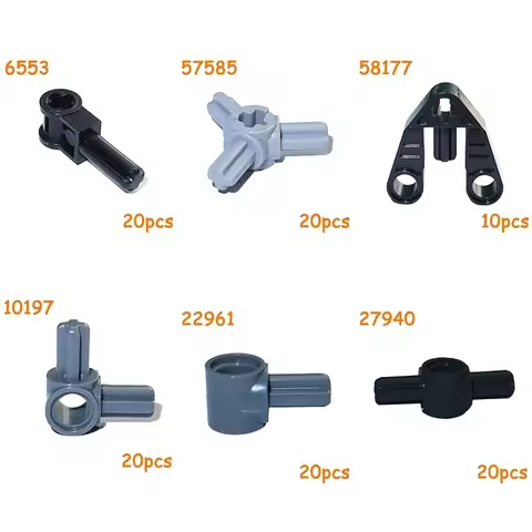 Technical Part MOC Axle Bushing Shaft Hole Connector Peg Cross Building Blocks 6553 10197 22961 2794