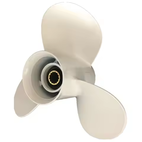 Captain Aluminum Propeller 11 3/8x12-G Fit Yamaha Outboard Engine 40HP 48HP 55HP 50HP F60 13 Tooth R