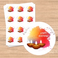 Non-Custom order: Diwali Stickers Labels  Deepavali Sticker Labels  Happy Deepavali  Festival Of Lights