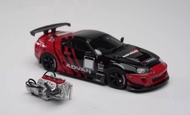 YM MODEL 1: 64 Toyota Supra JAZ80 Hood Detachable Black Red ADVAN Car MODEL